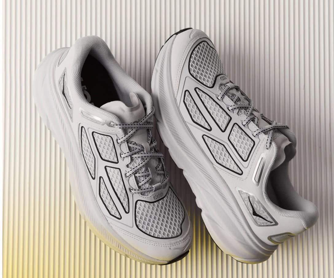 hoka clifton mens white