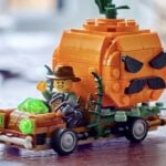 lego jack o lantern pickup truck
