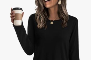 long sleeve tunic top ofeefan