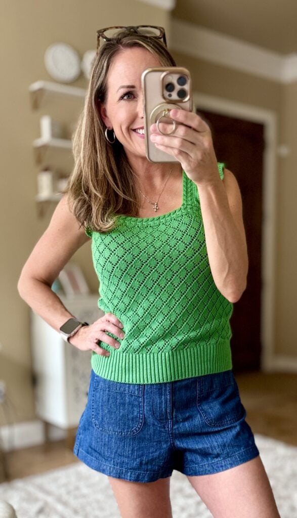 mary green top shorts