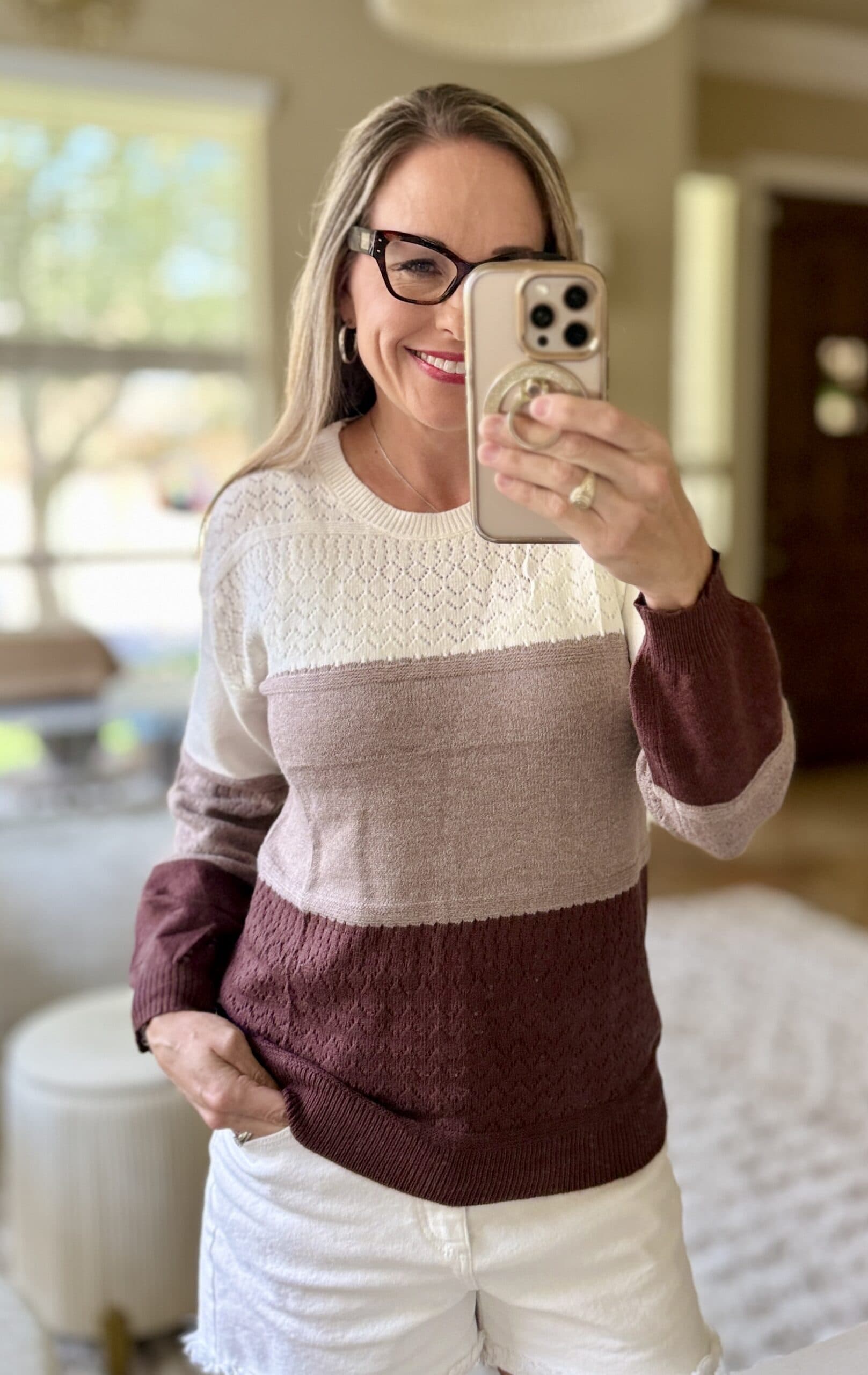 mary striped sweater