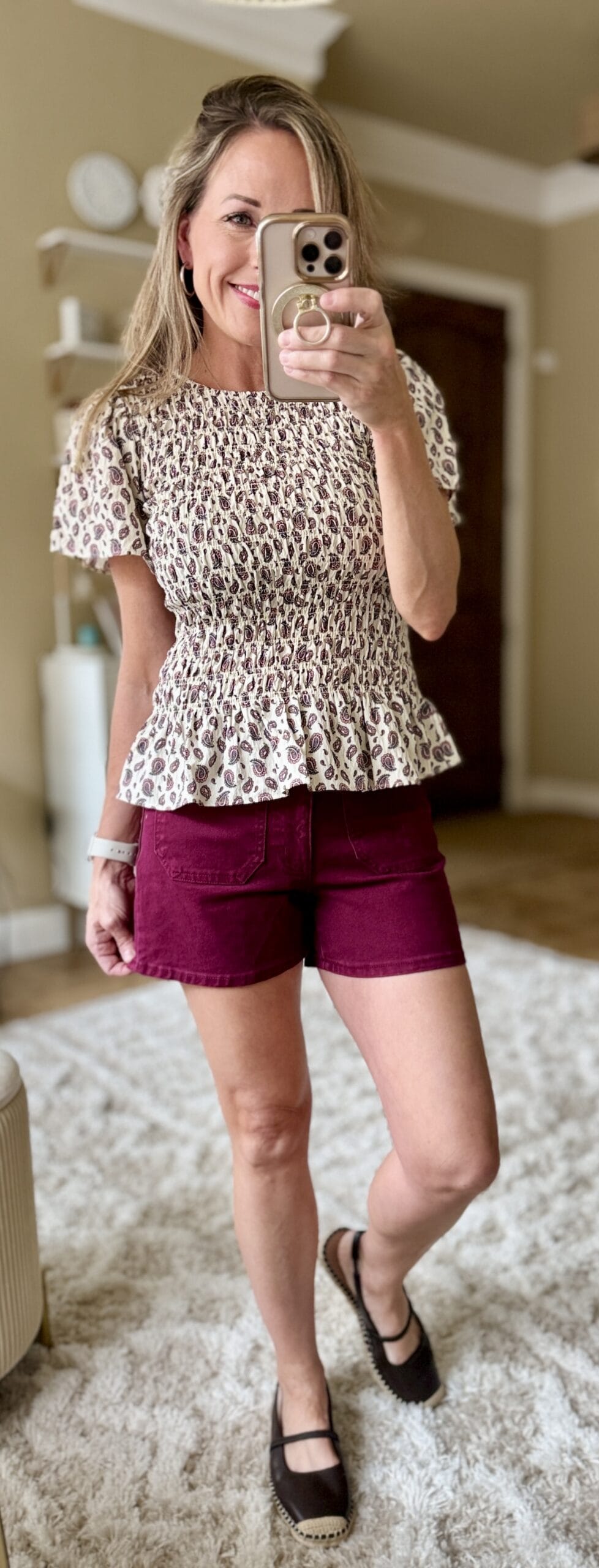 mary walmart shorts top