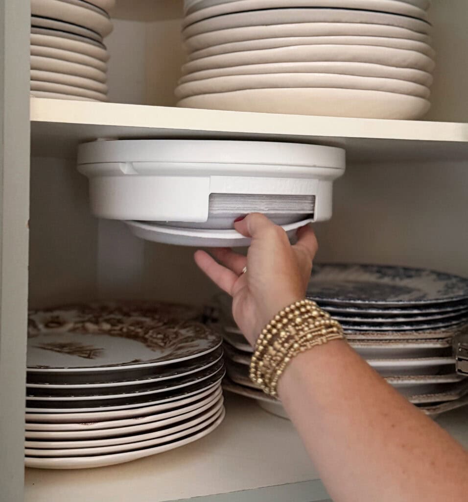 paper plate dispenser hand