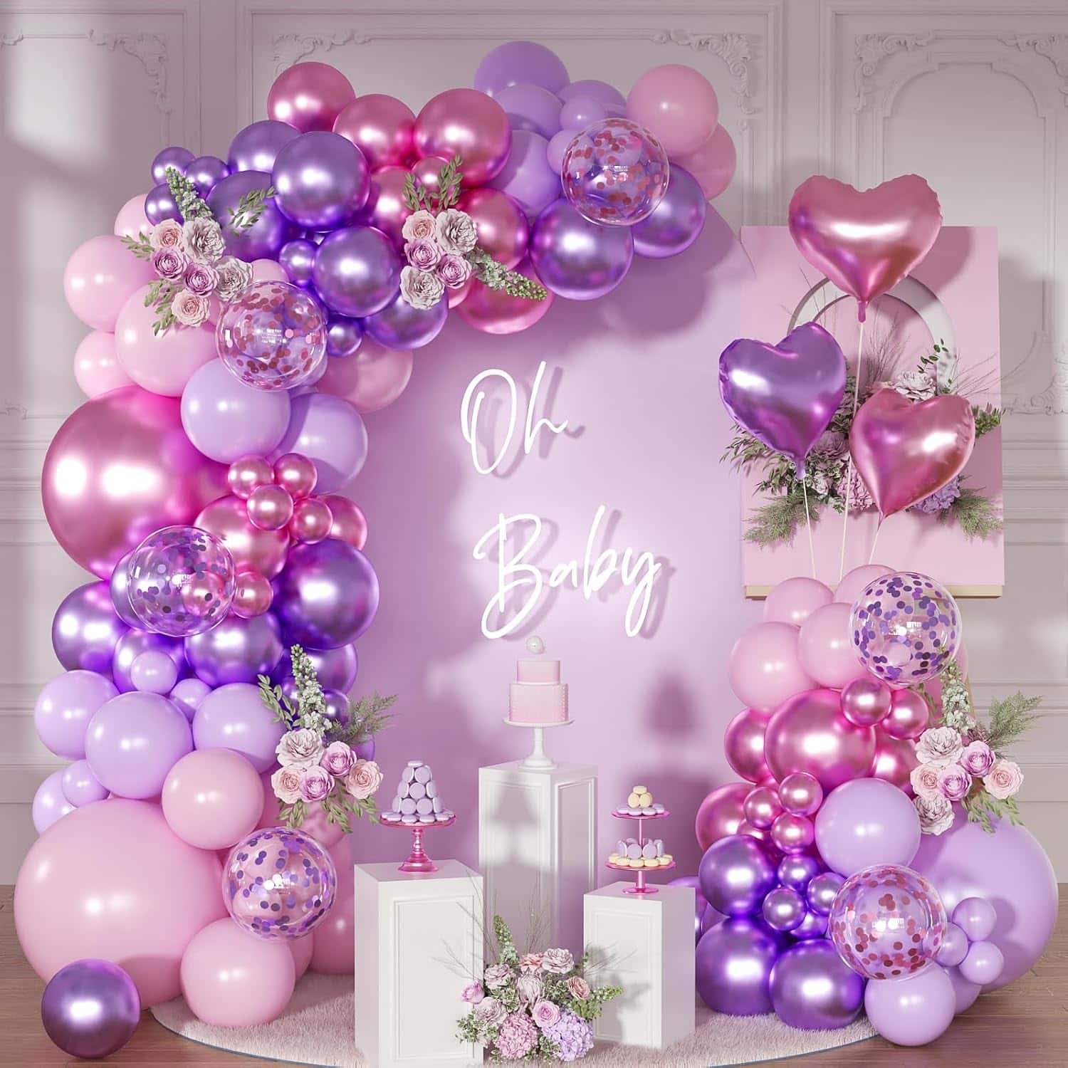 pink purple balloon arch pink purple balloon arch