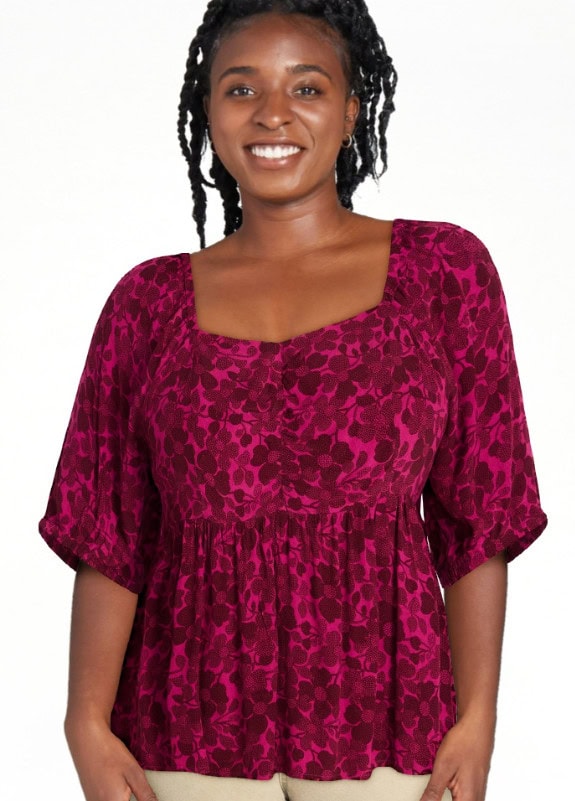 red plus top
