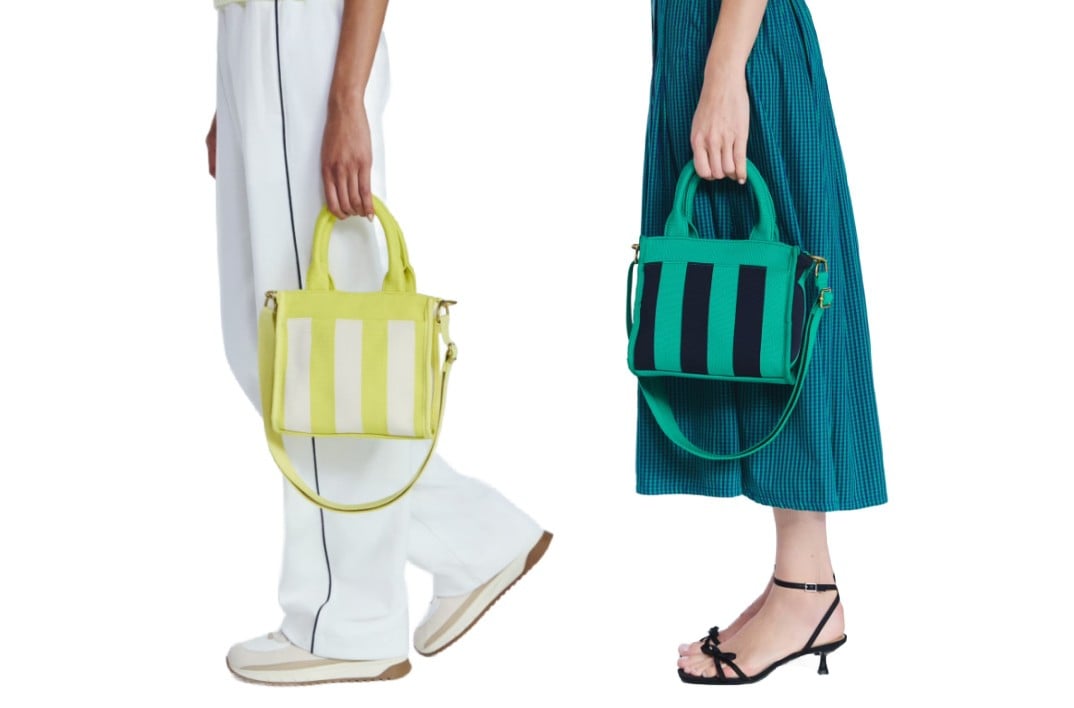 striped satchel