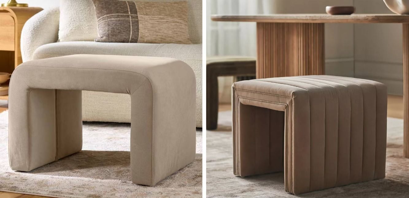 velvet ottoman dupe velvet ottoman dupe