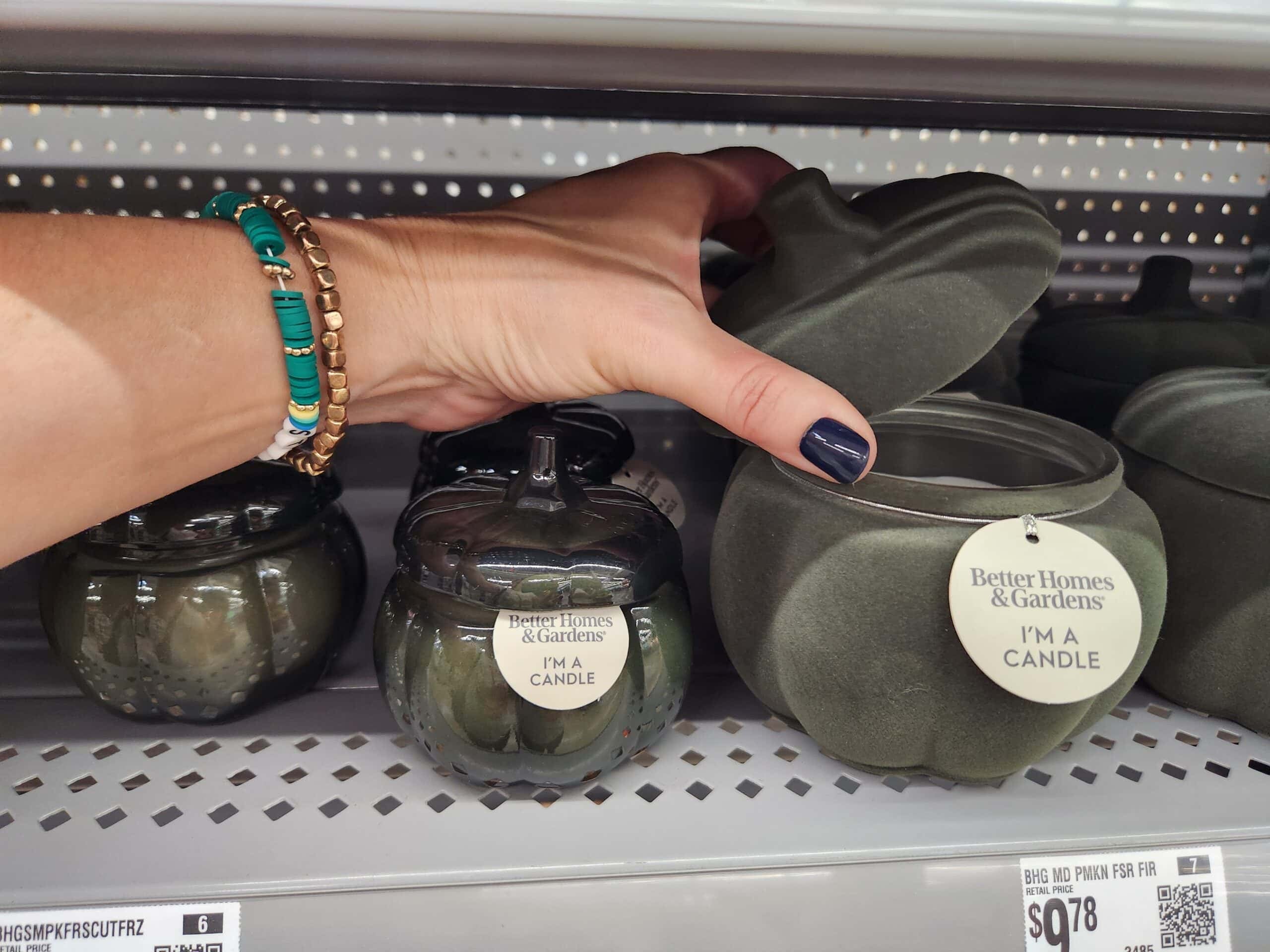 walmart flocked candles