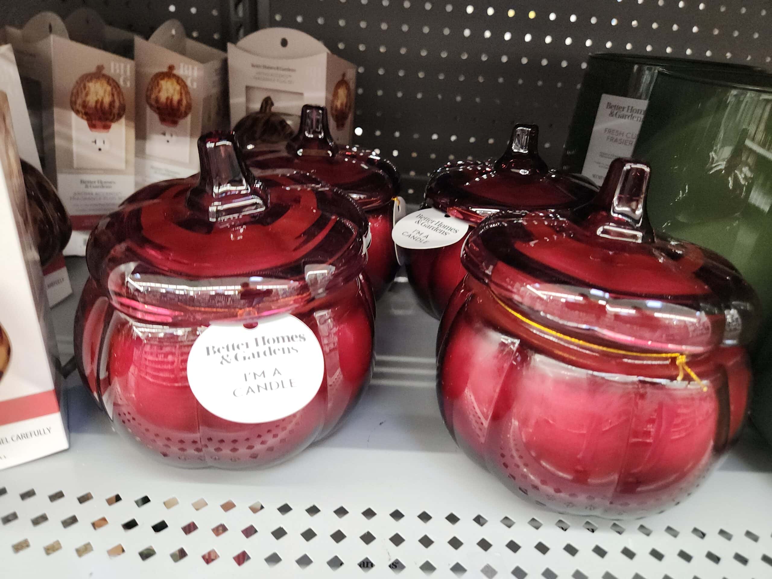 walmart red pumpkin candles