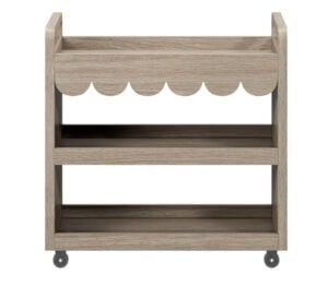 walmart scallop art cart