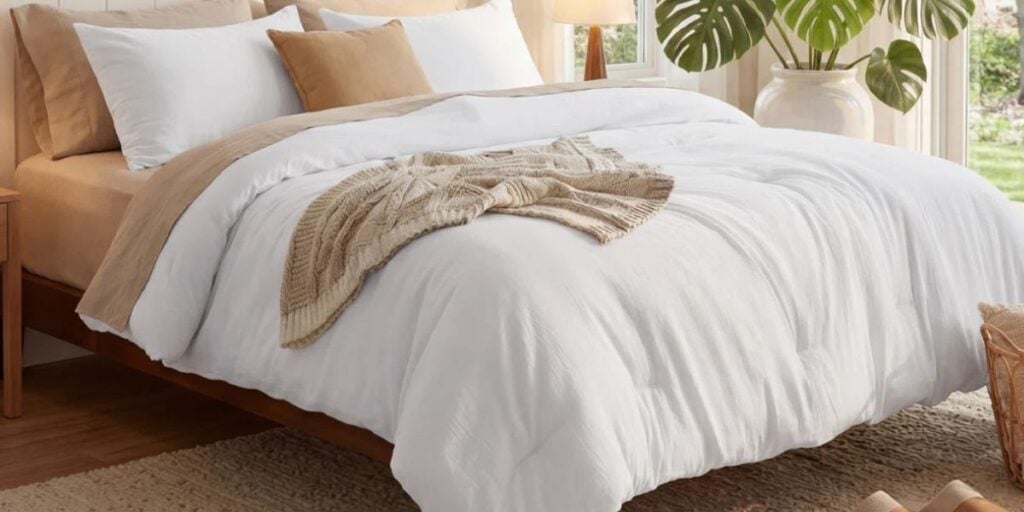 white wayfair comforter 