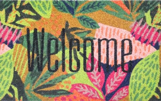 welcome leaf rug (1)