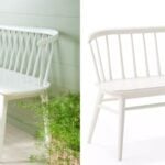 white spindle bench dupe