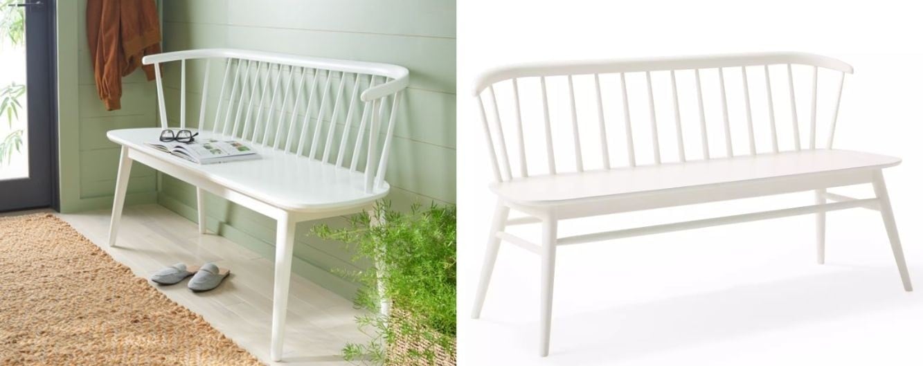 white spindle bench dupe white spindle bench dupe