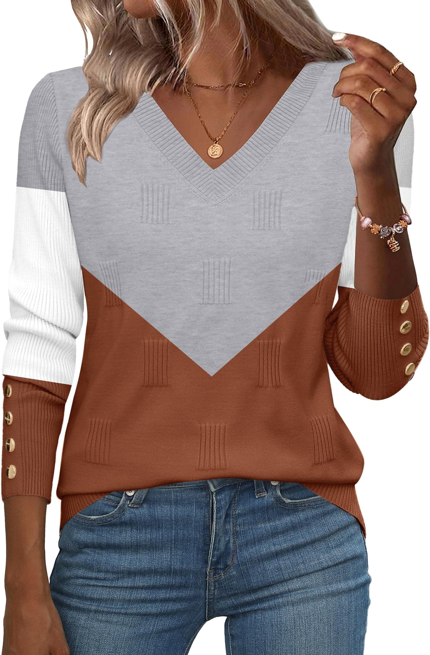 zeagoo brown sweater