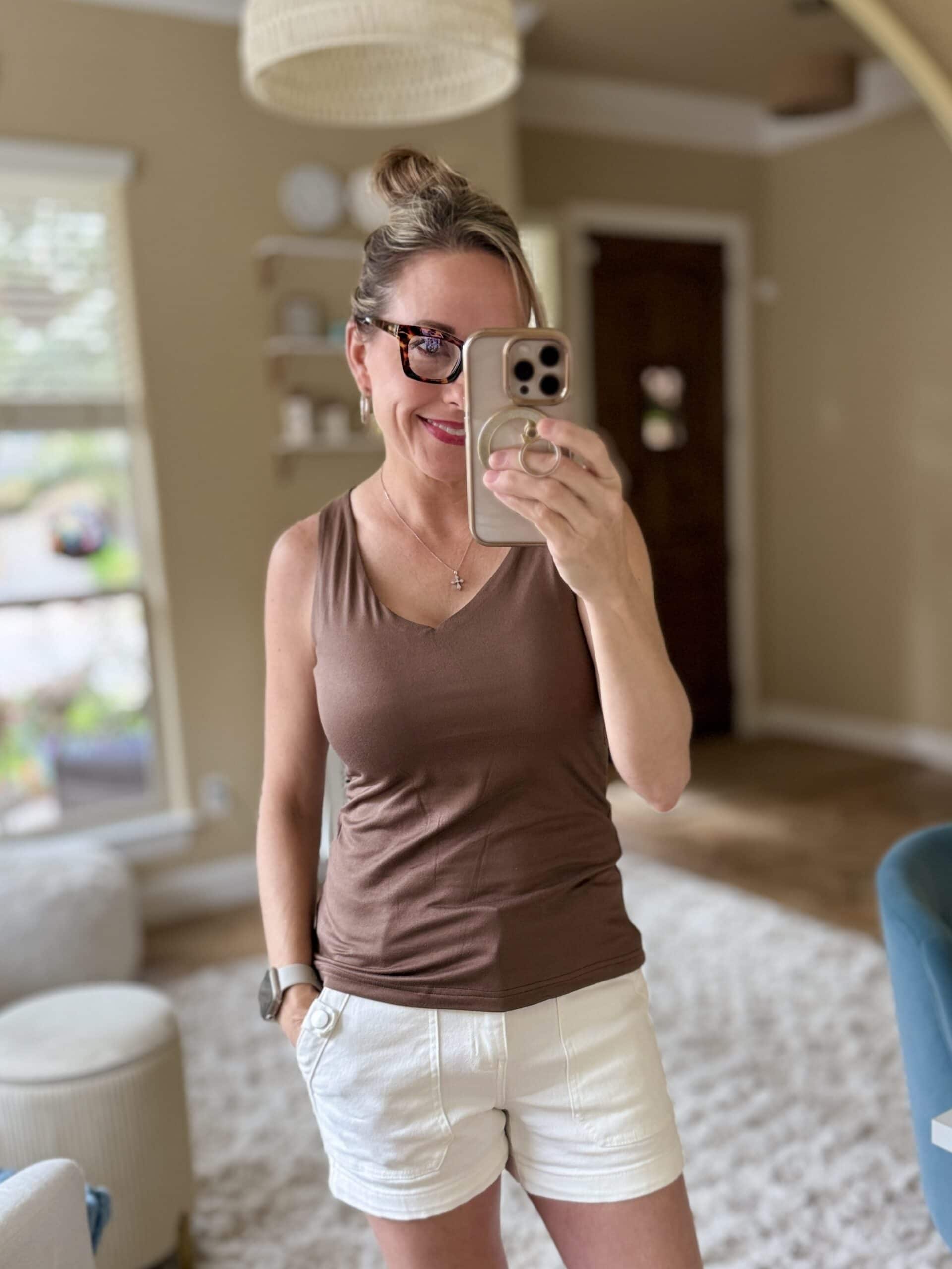 zeagoo brown tank
