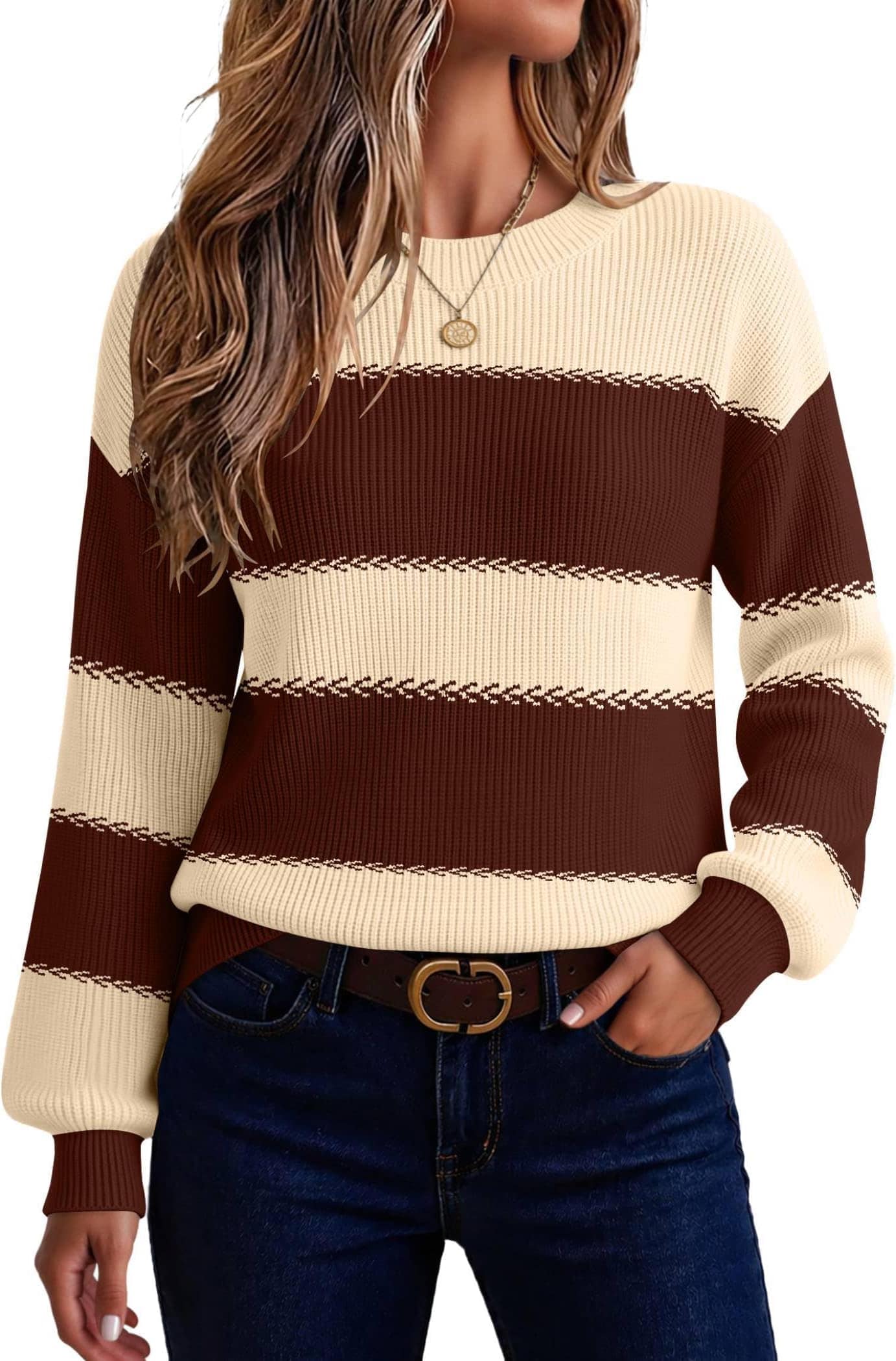 zeagoo striped sweater
