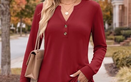 ANRABESS Women’s Fall Long Sleeve Shirts