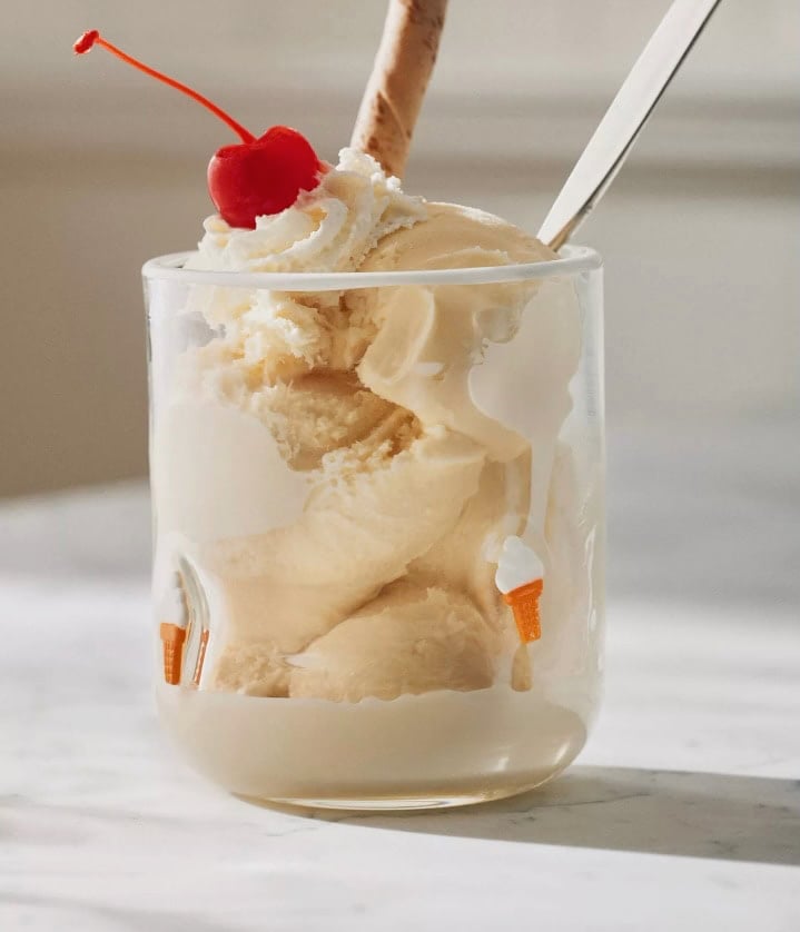 Anthropologie Ice Cream Icon Juice Glass