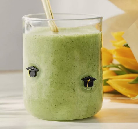 Anthropologie Icon Juice Glass Graduation