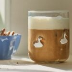 Anthropologie Swan Icon Juice Glass