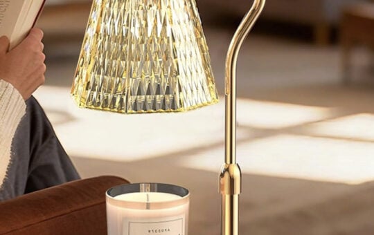 Candle Warmer Lamp with Timer Dimmable Gifts for Women, Adjustable Height Wax Warmer Lamp for Scented Candles, House Warming Gifts for New Home Modern Farmhouse Decor