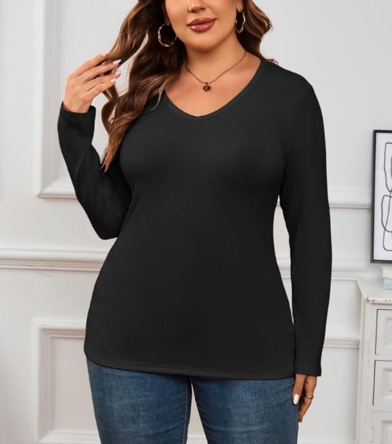 Chulianyouhuo Womens Plus Size Tops Long Sleeve Shirts Chulianyouhuo Womens Plus Size Tops Long Sleeve Shirts