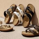 DREAM PAIRS Women's Leather Cork Footbed Summer Sandals