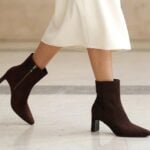 DREAM PAIRS Women's Square Toe Block Heel Ankle Boots
