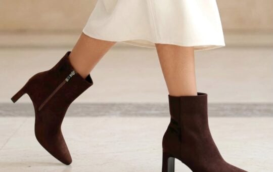 DREAM PAIRS Women's Square Toe Block Heel Ankle Boots