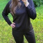 Ekoauer Black Wide Leg Lounge Set Nicole