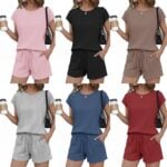Ekouaer Cotton Pajamas Lounge Sets