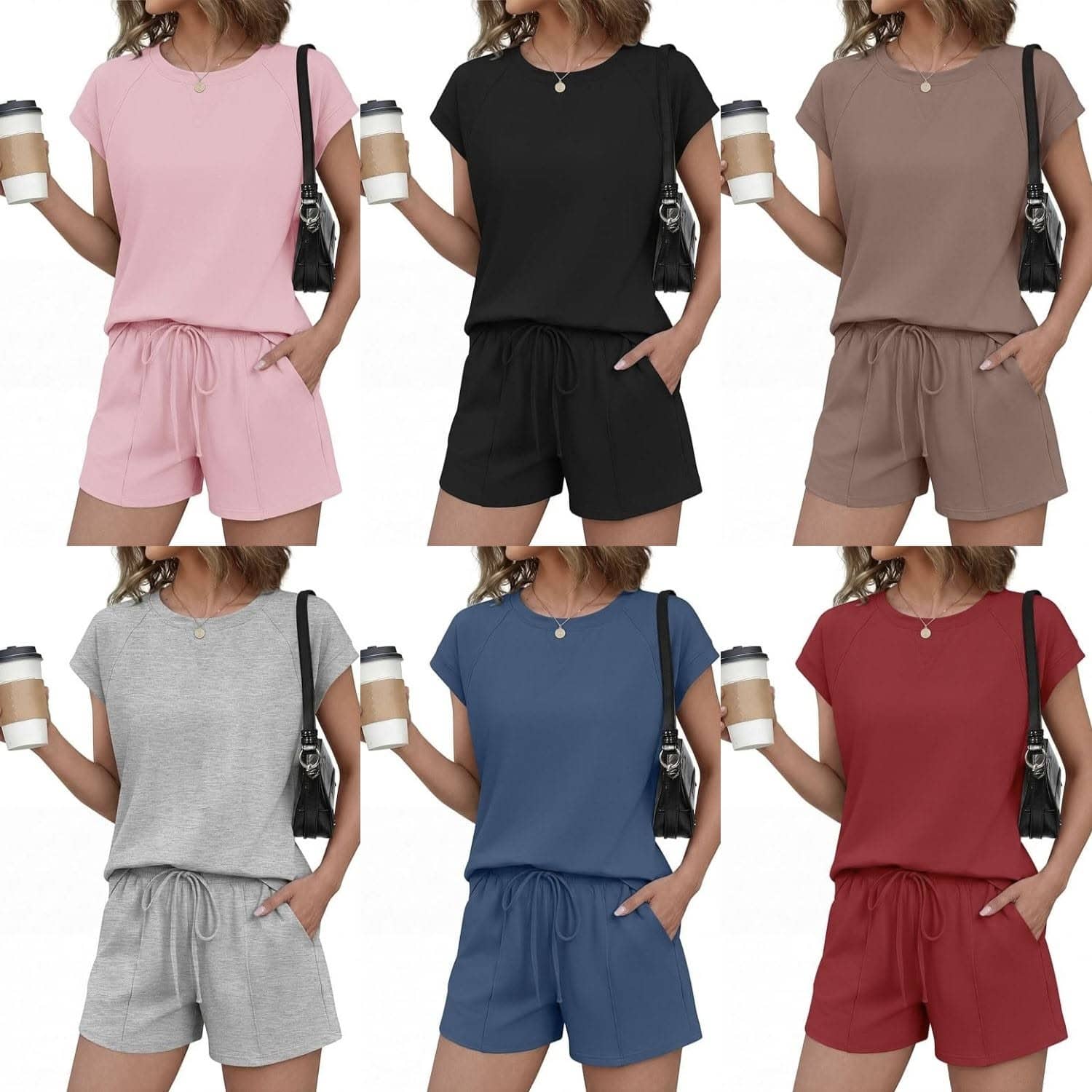 Ekouaer Cotton Pajamas Lounge Sets Ekouaer Cotton Pajamas Lounge Sets