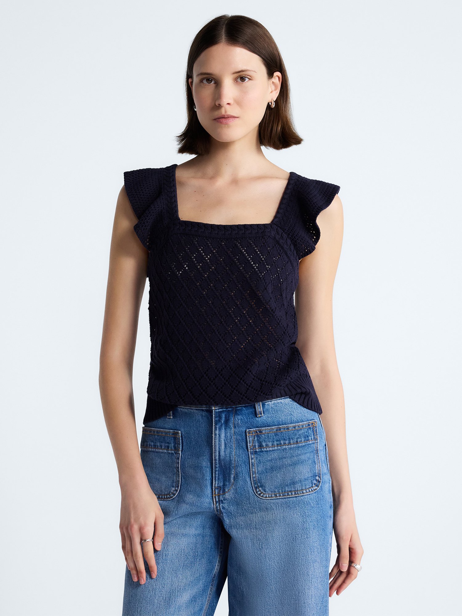 Free Assembly Women s Ruffle Square Neck Sweater Sizes XS XXL f9fbd4f0 6f99 4e66 b15b 7727c33b3507.5f84495aa76ad44169df6da835fcf3f3