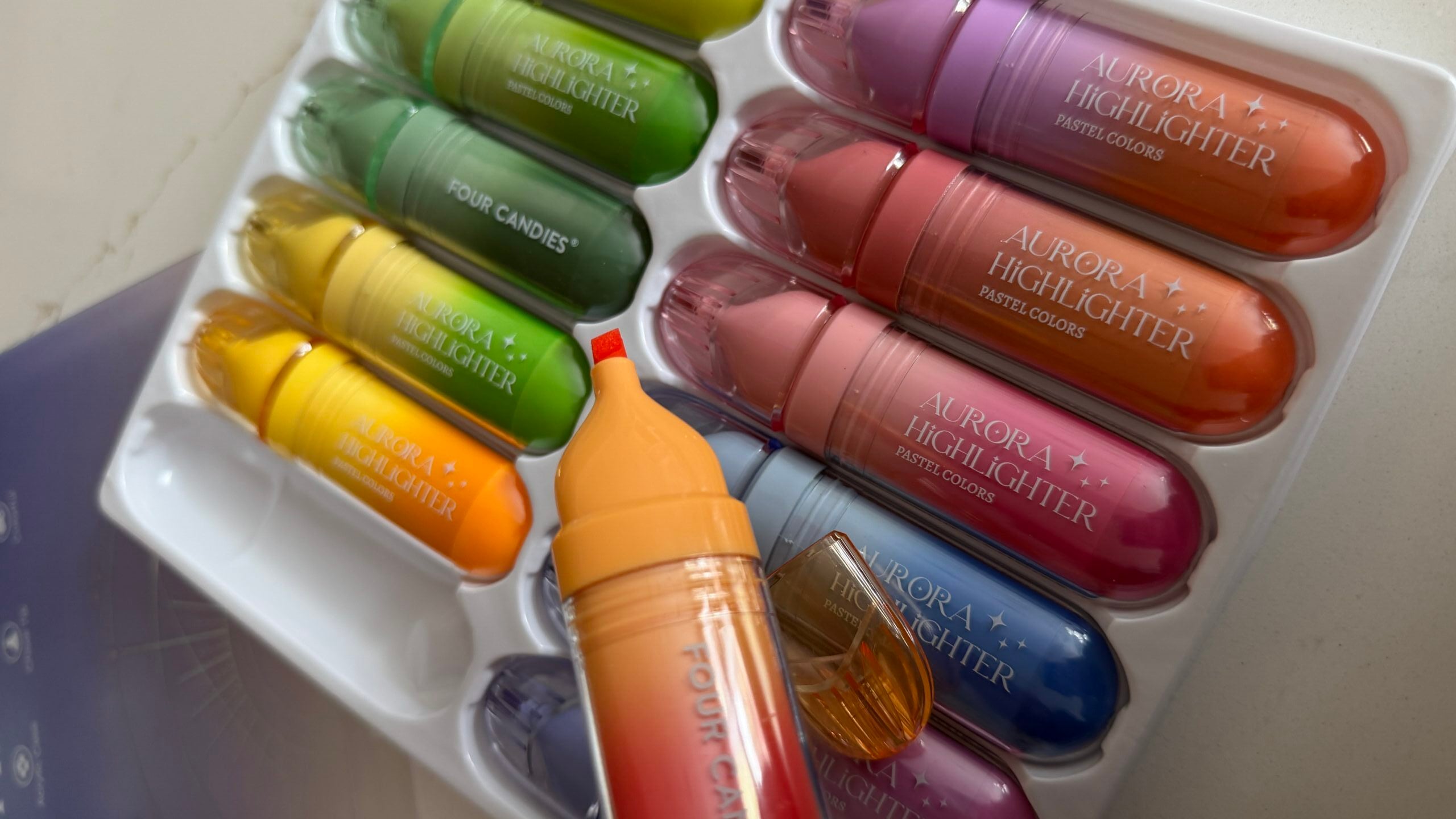 four candies highlighter set four candies highlighter set