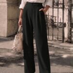 LOMON Womens Wide Leg Dress Pants