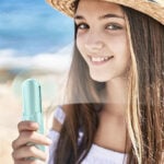 Mini Handheld Fan, Portable Hand Fan with USB Rechargeable, 2000 mAh Battery Operated, 3 Speeds Adjustable, 2 IN 1 Small Personal Pocket Fan for Women Girls Travel Outdoor