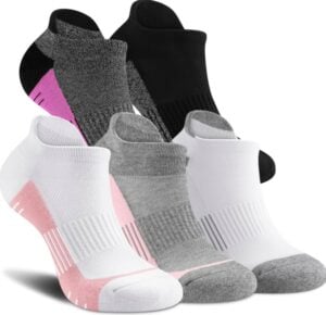 OGW Athletic Ankle Socks Womens Cushioned Arch Support Socks 5 Pairs