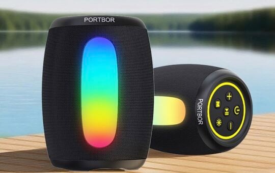 PORTBOR Portable Bluetooth Speaker