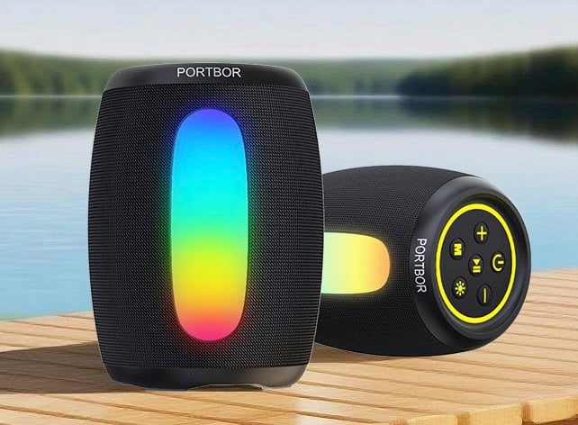 PORTBOR Portable Bluetooth Speaker