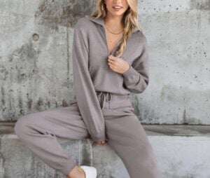 PRETTYGARDEN Women's 2 Piece Sweatsuits Set
