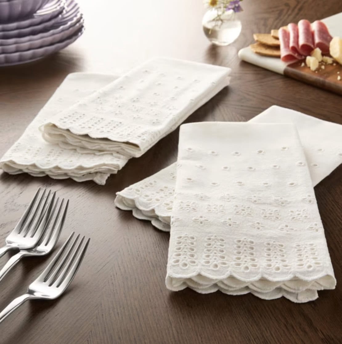 Pioneer Woman Eyelet Napkins