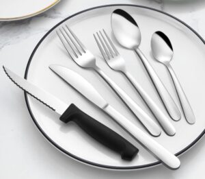 Pleafind 48 Piece Stainless Steel Silverware Set