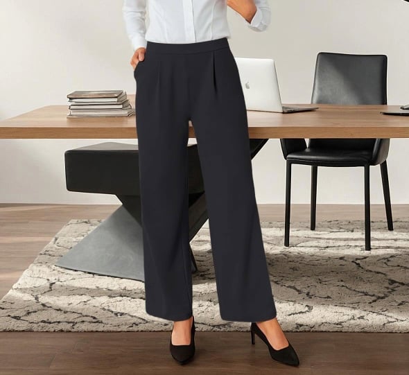 SEMARO Womens Wide Leg Dress Pants SEMARO Womens Wide Leg Dress Pants