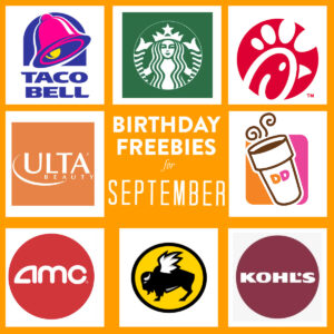 September birthday freebies