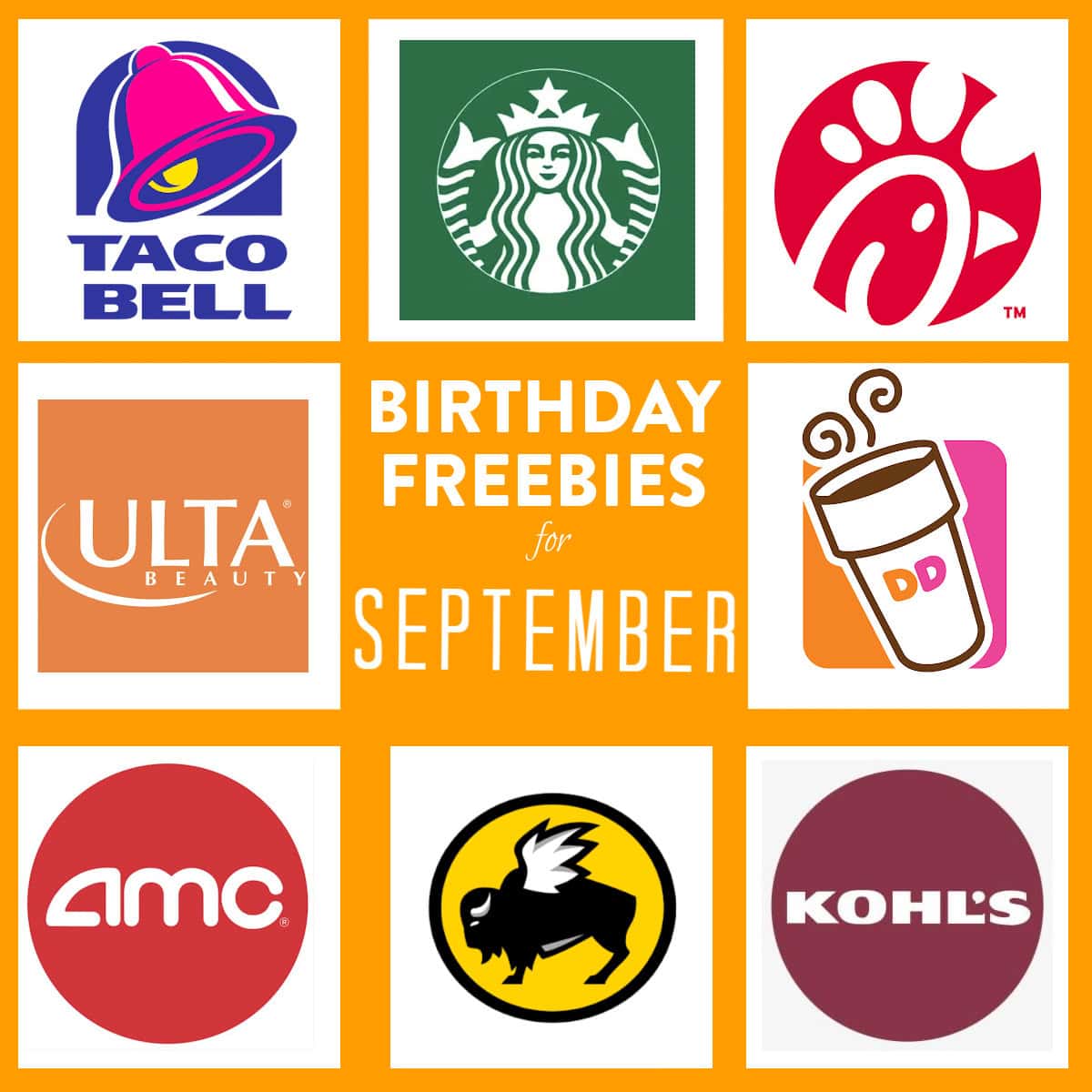 September birthday freebies