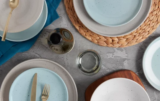 Speckled Assorted 12 Pc. Dinnerware Set, Service for 4