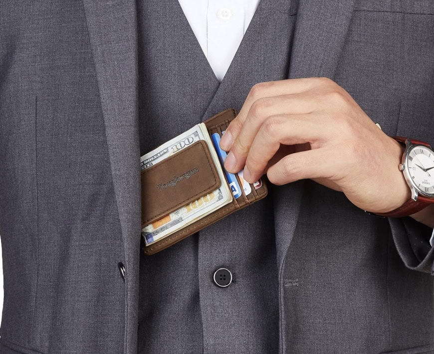 Toughergun Slim Wallet for Men RFID