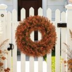 U'Artlines Fall Front Door Boxwood Wreath