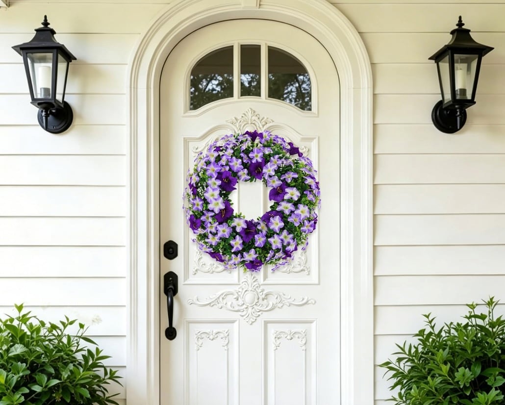 U'Artlines Summer Silk Floral Wreath